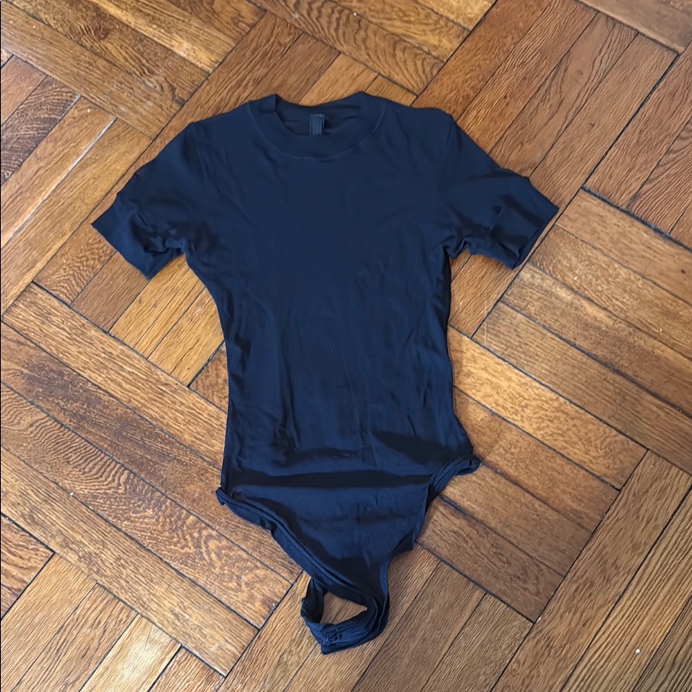 Skims Mesh T Shirt Bodysuit